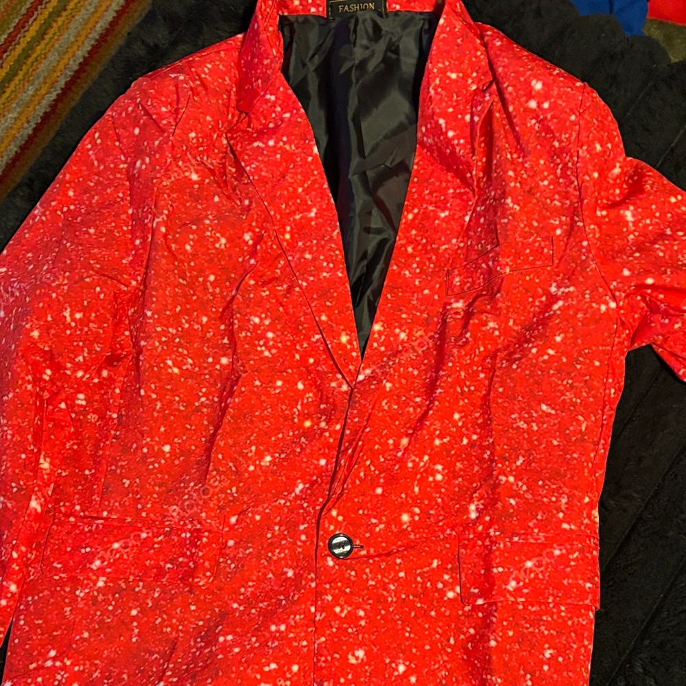 Red Men's Blazer